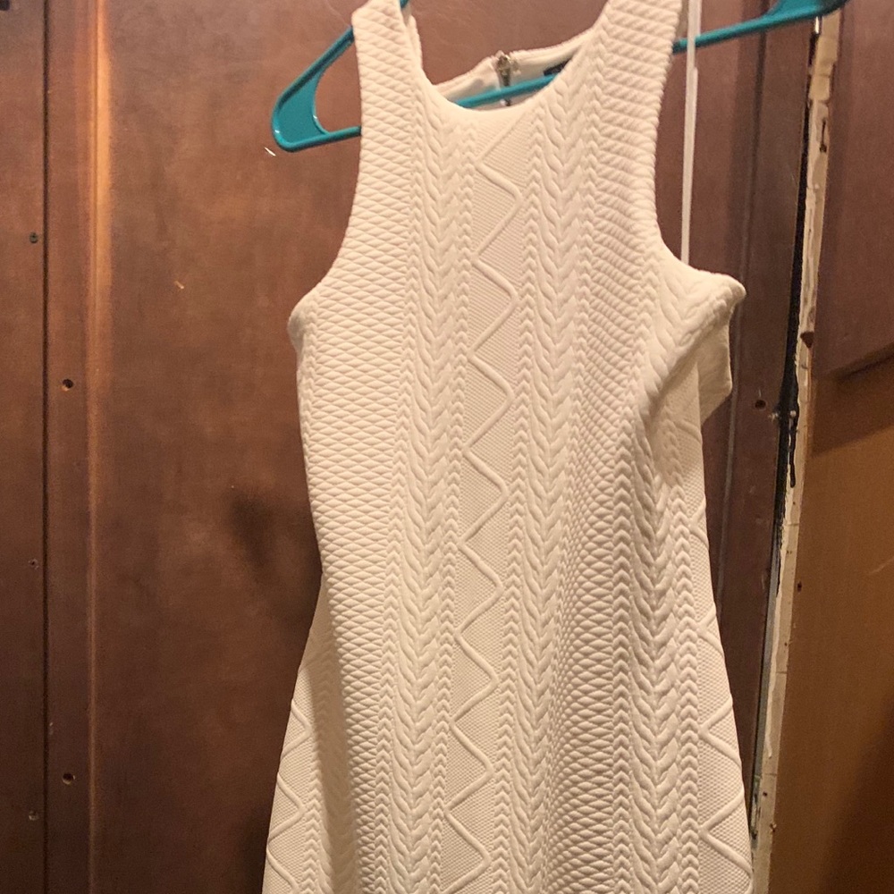Express off white fitted dress size 12